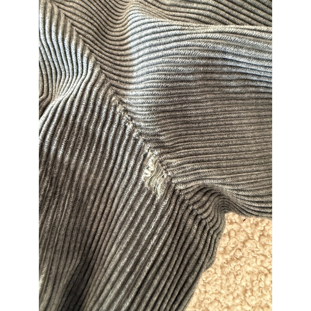 FEDELI Mens Corduroy Pants W: 32 Gray Pleated‎ Front Made in Italy $750 - Picture 7 of 7